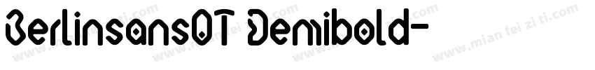 BerlinsansOT Demibold字体转换